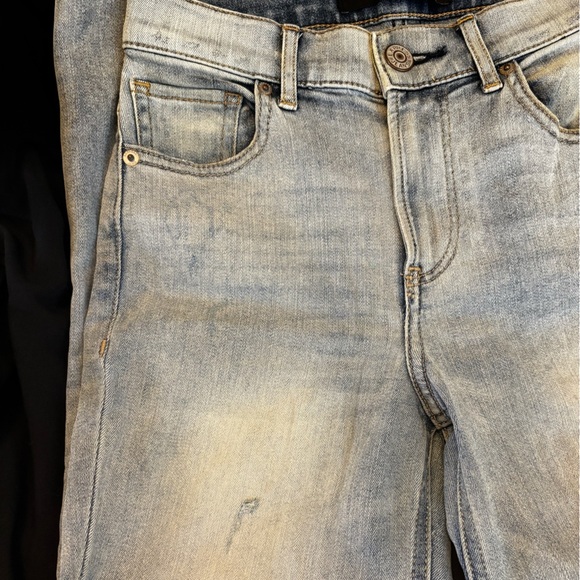 Express Light Blue Denim Distressed Jeans - Picture 2 of 8